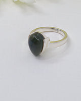 Labradorite “Mystic Aurora” Sterling Silver Ring – Size 8