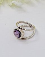 Amethyst “Violet Enchantment” Sterling Silver Ring – Size 6