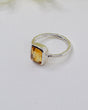 Golden yellow faceted Citrine gemstone .925 sterling silver ring size 7 – Inspired By 3 Australia