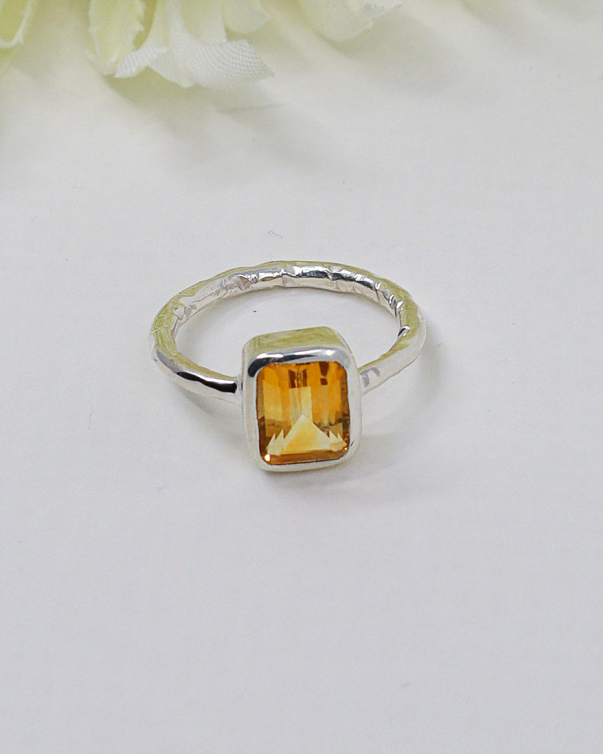 Citrine “Golden Abundance” Sterling Silver Ring – Size 7