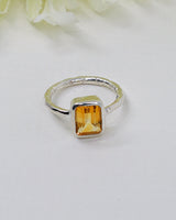 Citrine “Golden Abundance” Sterling Silver Ring – Size 7