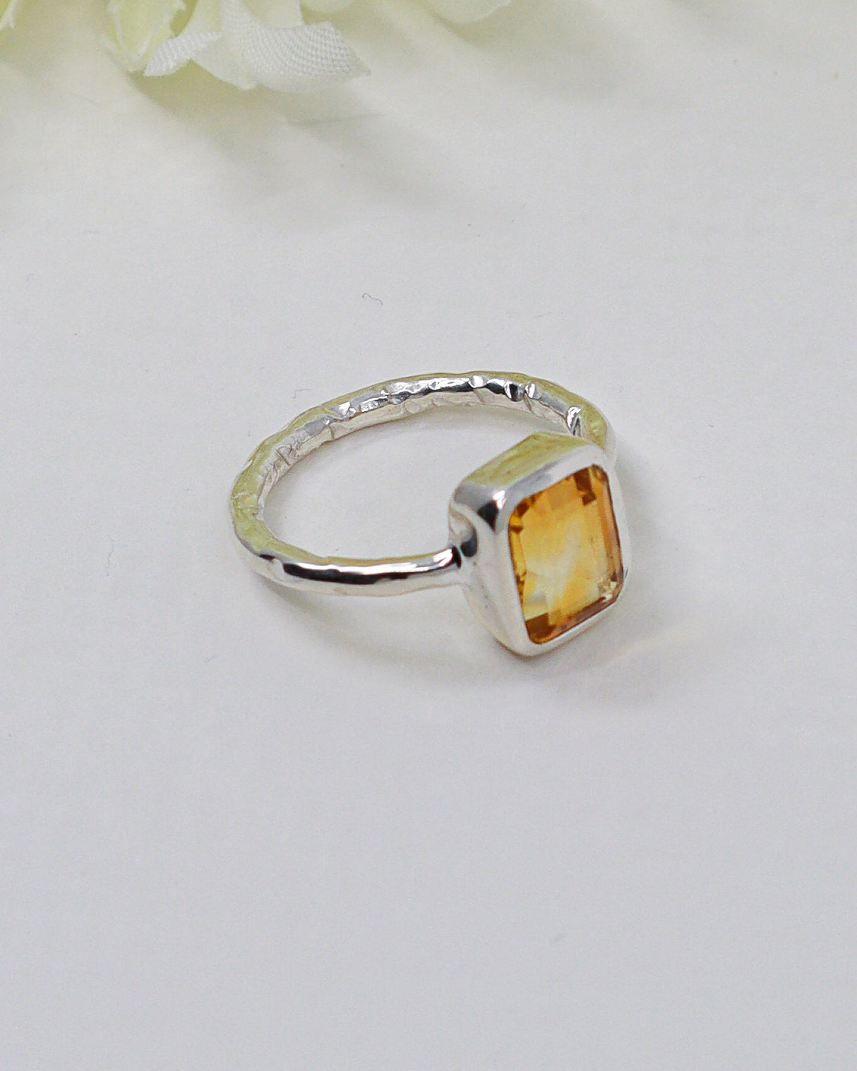 Citrine “Golden Abundance” Sterling Silver Ring – Size 7