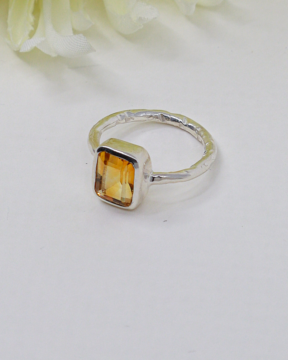 Citrine “Golden Abundance” Sterling Silver Ring – Size 7