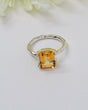 Golden yellow faceted Citrine .925 sterling silver gemstone ring size 8 – Inspired By 3 Australia