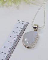 Rainbow Moonstone “Lunar Whisper” Sterling Silver Pendant
