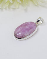 Natural pink Kunzite Divine Heart .925 sterling silver pendant with snake chain – Inspired By 3 Australia