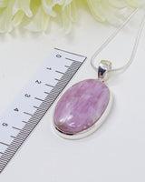 Kunzite “Divine Heart” Sterling Silver Pendant