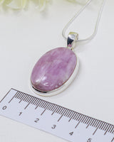 Kunzite “Divine Heart” Sterling Silver Pendant