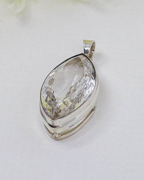 Clear Quartz “Divine Light” Sterling Silver Pendant