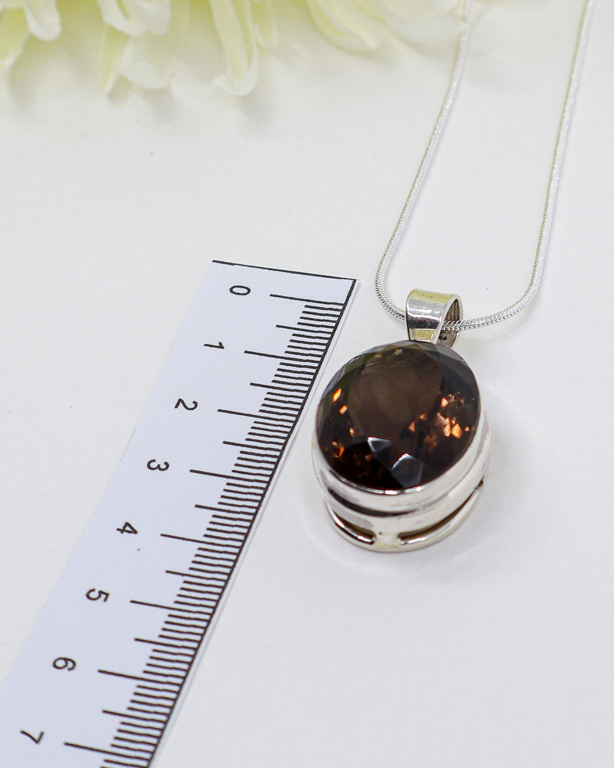 Smoky Quartz “Grounded Strength” Sterling Silver Pendant