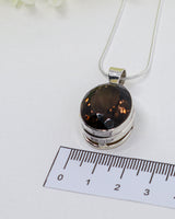 Smoky Quartz “Grounded Strength” Sterling Silver Pendant