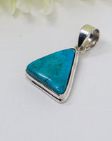 Turquoise “Protection & Communication” Sterling Silver Pendant