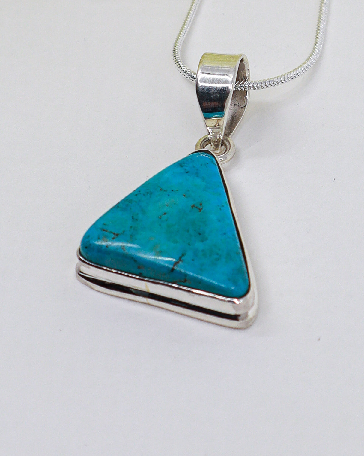 Turquoise “Protection & Communication” Sterling Silver Pendant
