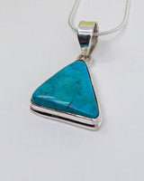 Turquoise “Protection & Communication” Sterling Silver Pendant