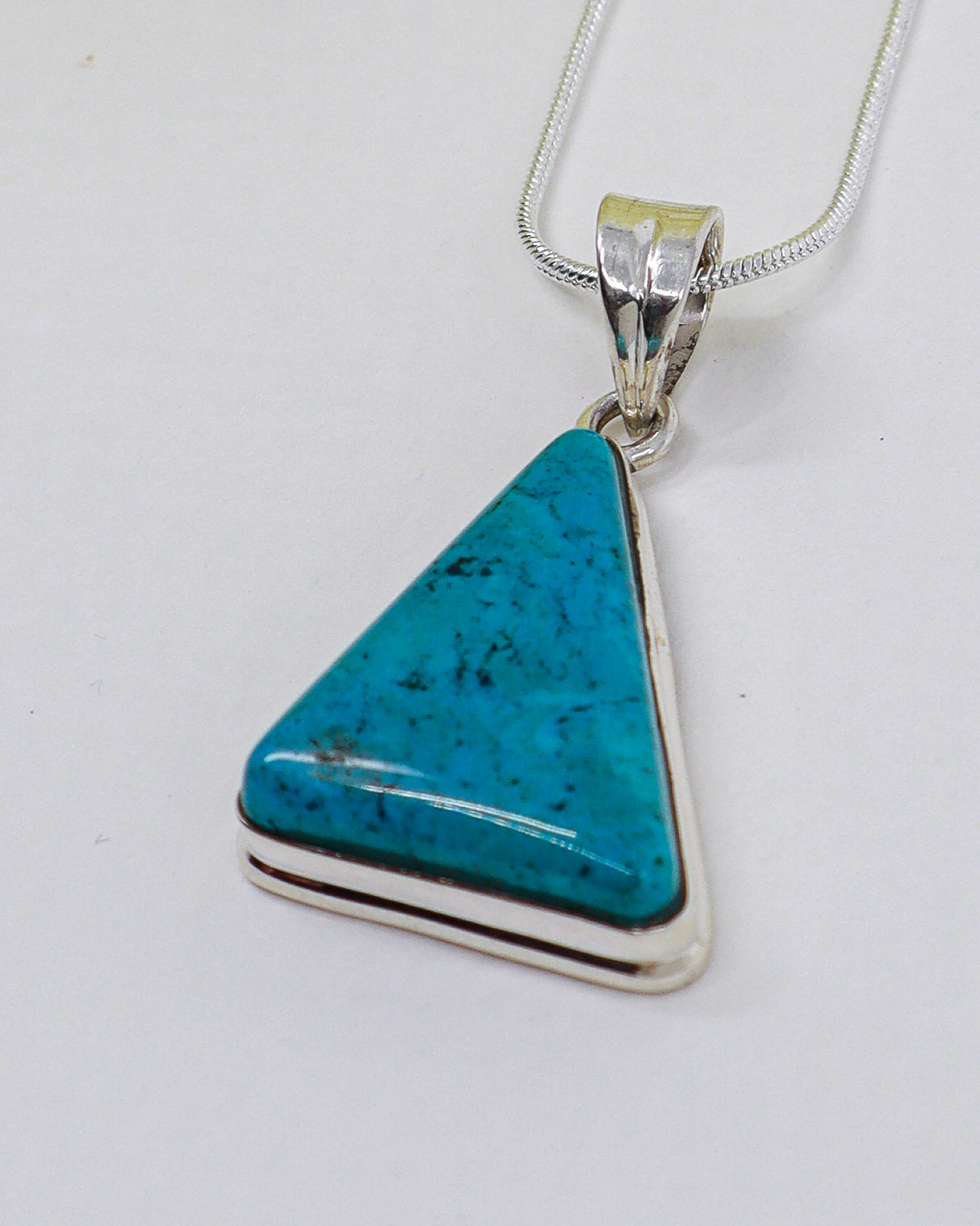 Turquoise “Protection & Communication” Sterling Silver Pendant
