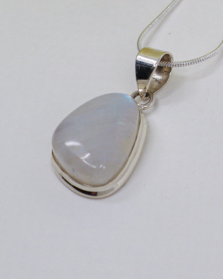Rainbow Moonstone “Intuition & New Beginnings” Sterling Silver Pendant