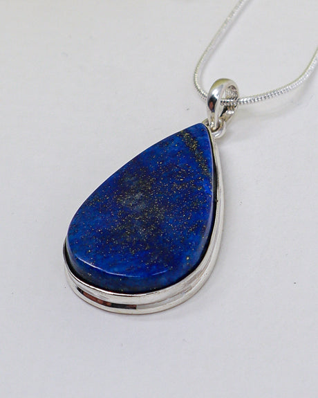 Lapis Lazuli “Truth & Inner Wisdom” Sterling Silver Pendant