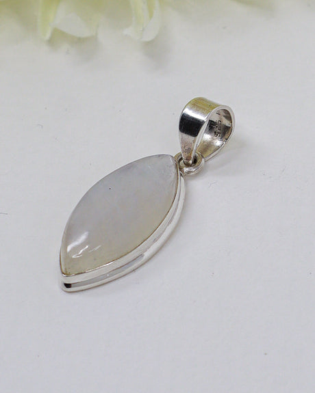 Rainbow Moonstone “Intuition & New Beginnings” Sterling Silver Pendant