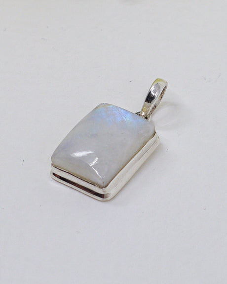 Rainbow Moonstone “Intuition & New Beginnings” Sterling Silver Pendant