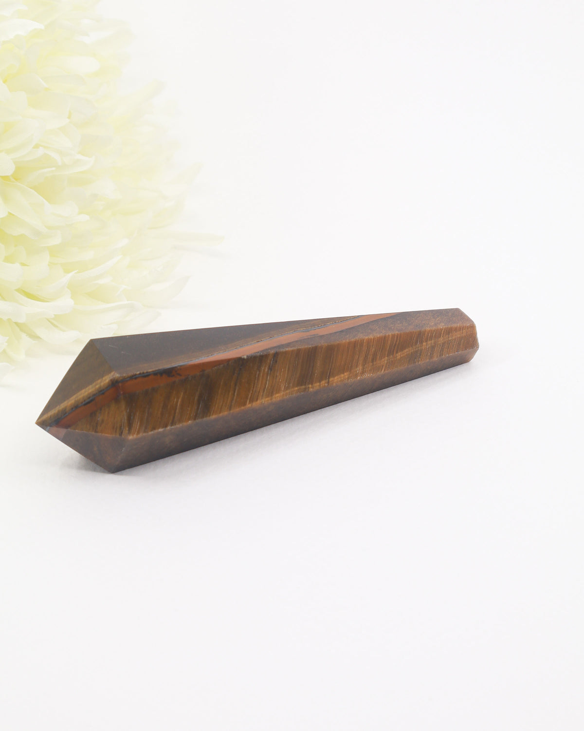 Tiger Eye Crystal Wand 129g – The Golden Guardian | Confidence & Protection