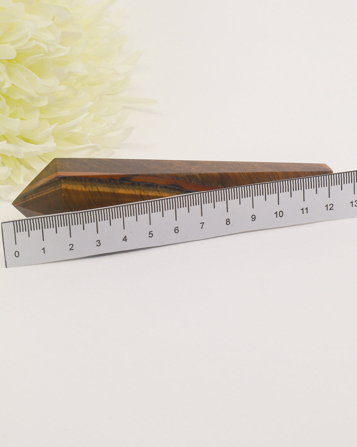 Tiger Eye Crystal Wand 129g – The Golden Guardian | Confidence & Protection