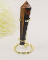 Tiger Eye Crystal Wand 120g – The Solar Guardian | Courage & Abundance
