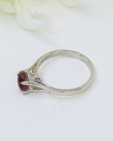 Pink Tourmaline Sterling Silver Ring – Heart Healer | Size 9