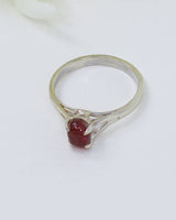 Pink Tourmaline Sterling Silver Ring – Heart Healer | Size 9