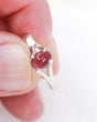Natural Pink Tourmaline sterling silver ring Size 9 with oval raspberry pink Tourmaline cabochon in .925 silver setting.