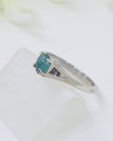 Blue Tourmaline Sterling Silver Ring – Inner Truth | Size 10