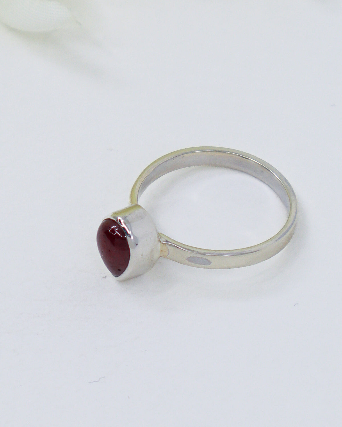 Ruby Sterling Silver Ring – Sacred Flame | Size 7