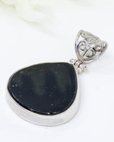 Black Tourmaline Sterling Silver Pendant – Guardian Stone