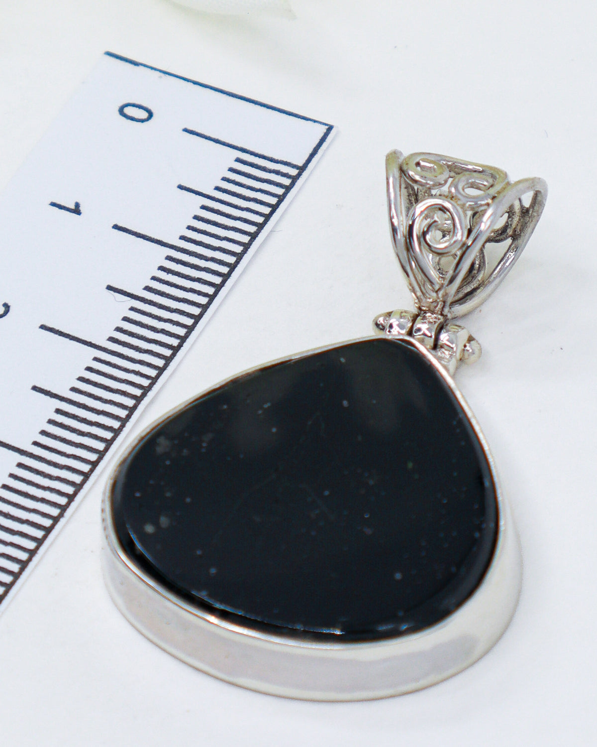 Black Tourmaline Sterling Silver Pendant – Guardian Stone