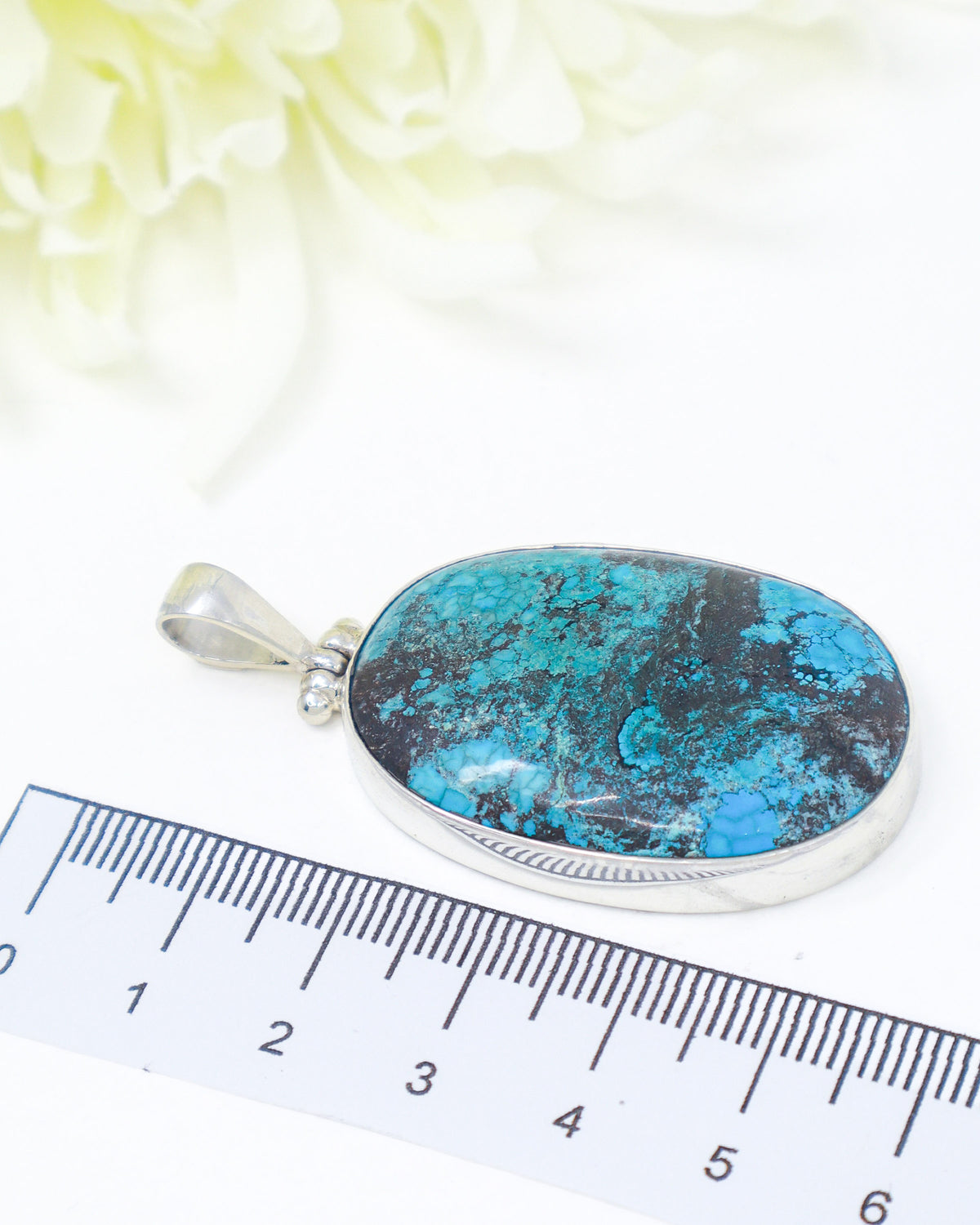 Turquoise Sterling Silver Pendant | Ancient Wisdom | Protection & Truth