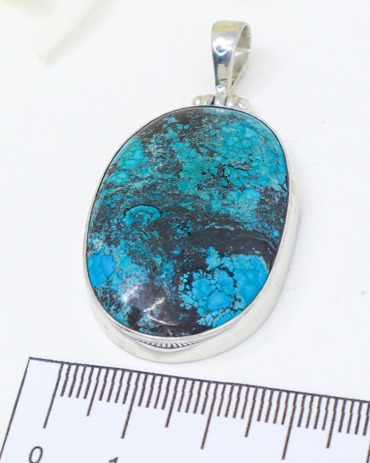 Turquoise Sterling Silver Pendant | Ancient Wisdom | Protection & Truth