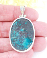 Turquoise Sterling Silver Pendant | Ancient Wisdom | Protection & Truth