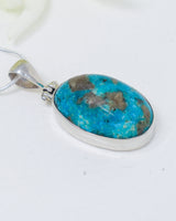 Turquoise Sterling Silver Pendant | Earth & Sky | Protection & Truth