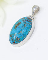Turquoise Sterling Silver Pendant | Sacred Sky | Protection & Truth