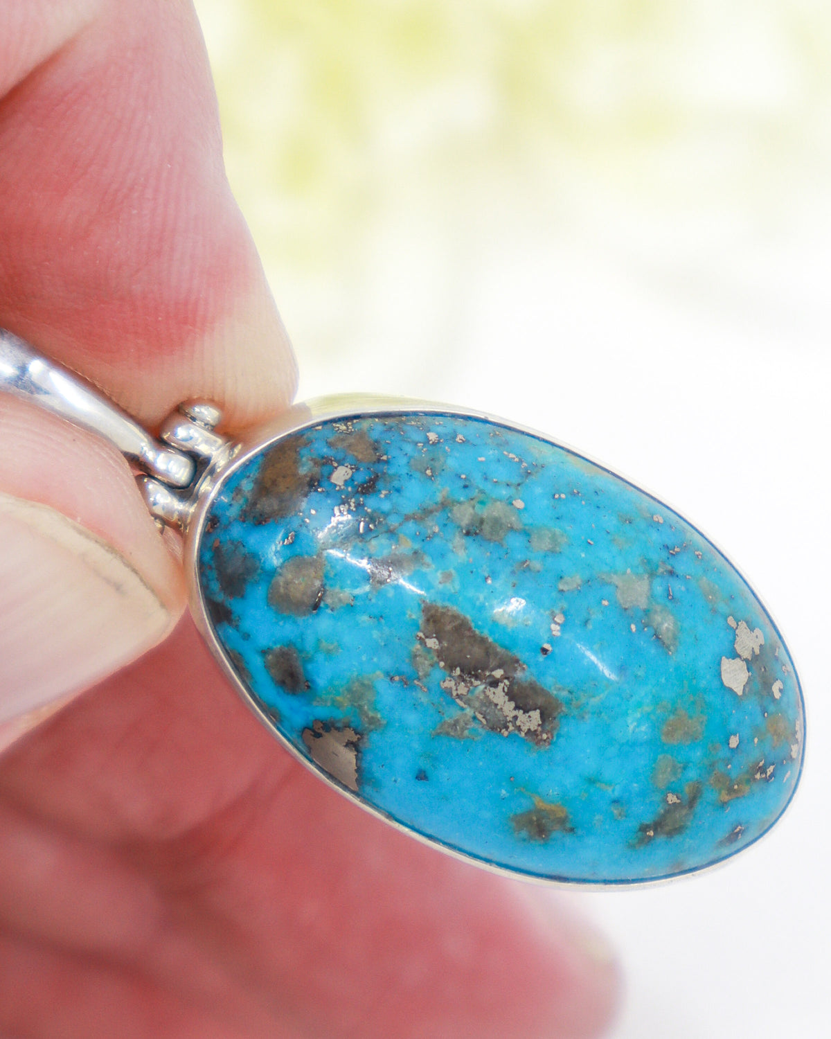 Turquoise Sterling Silver Pendant | Sacred Sky | Protection & Truth