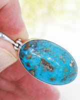 Turquoise Sterling Silver Pendant | Sacred Sky | Protection & Truth