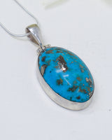 Turquoise Sterling Silver Pendant | Sacred Sky | Protection & Truth