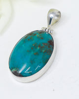 Turquoise Sterling Silver Pendant | Blue Sanctuary | Protection & Peace