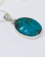 Turquoise Sterling Silver Pendant | Blue Sanctuary | Protection & Peace