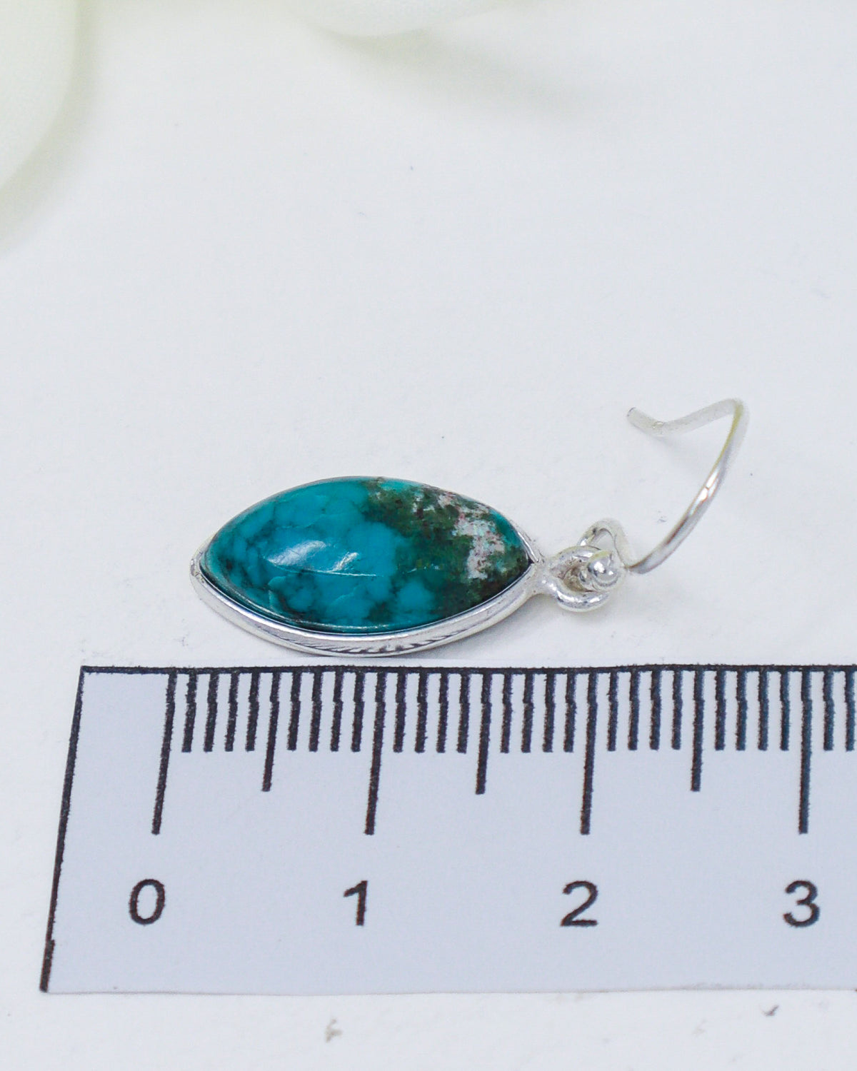 Natural Turquoise Sterling Silver Earrings | Protection & Truth