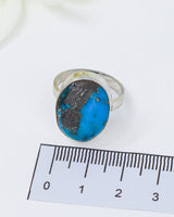 Turquoise Silver Ring Size 7 | The Ancient Guardian | Protection & Truth