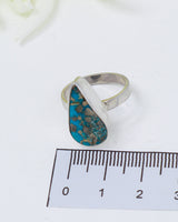 Turquoise Silver Ring Size 7 | Sacred Voice | Protection & Truth