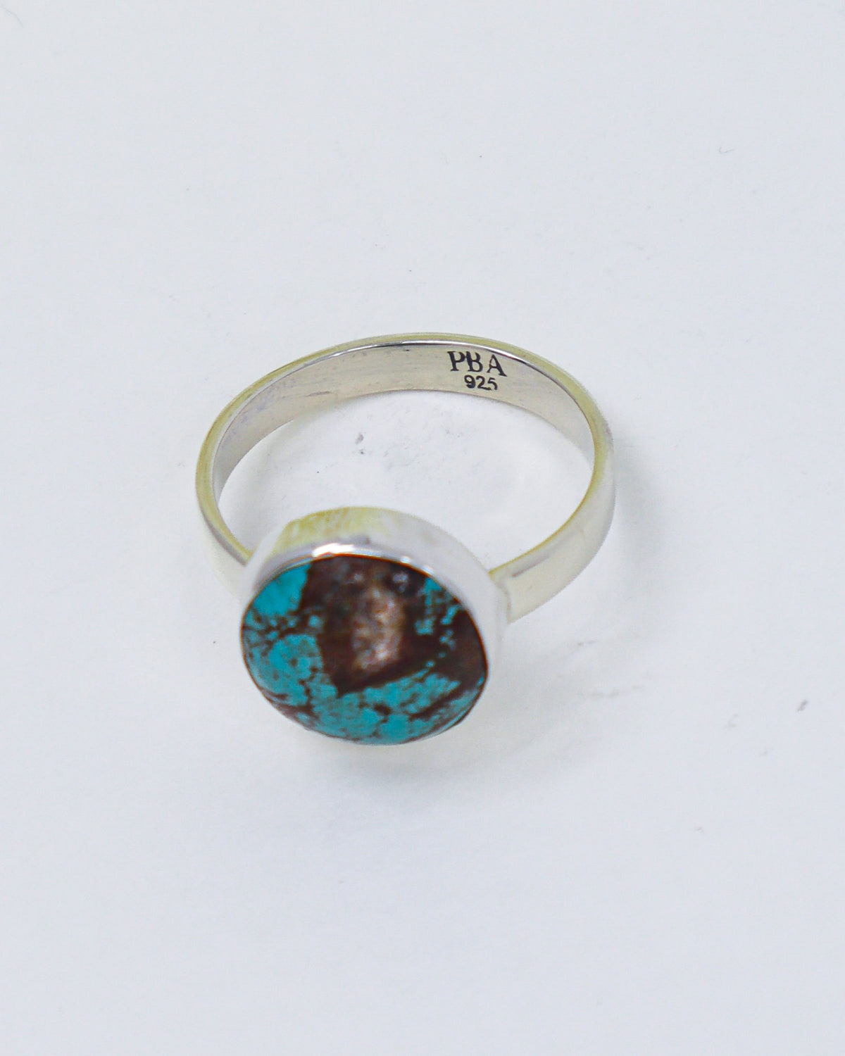 Turquoise Silver Ring Size 8 | Earth & Sky | Protection & Wisdom