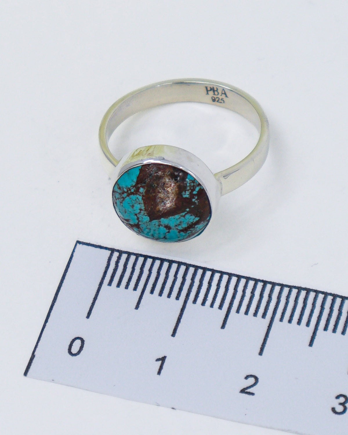 Turquoise Silver Ring Size 8 | Earth & Sky | Protection & Wisdom