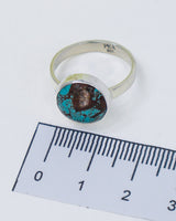 Turquoise Silver Ring Size 8 | Earth & Sky | Protection & Wisdom