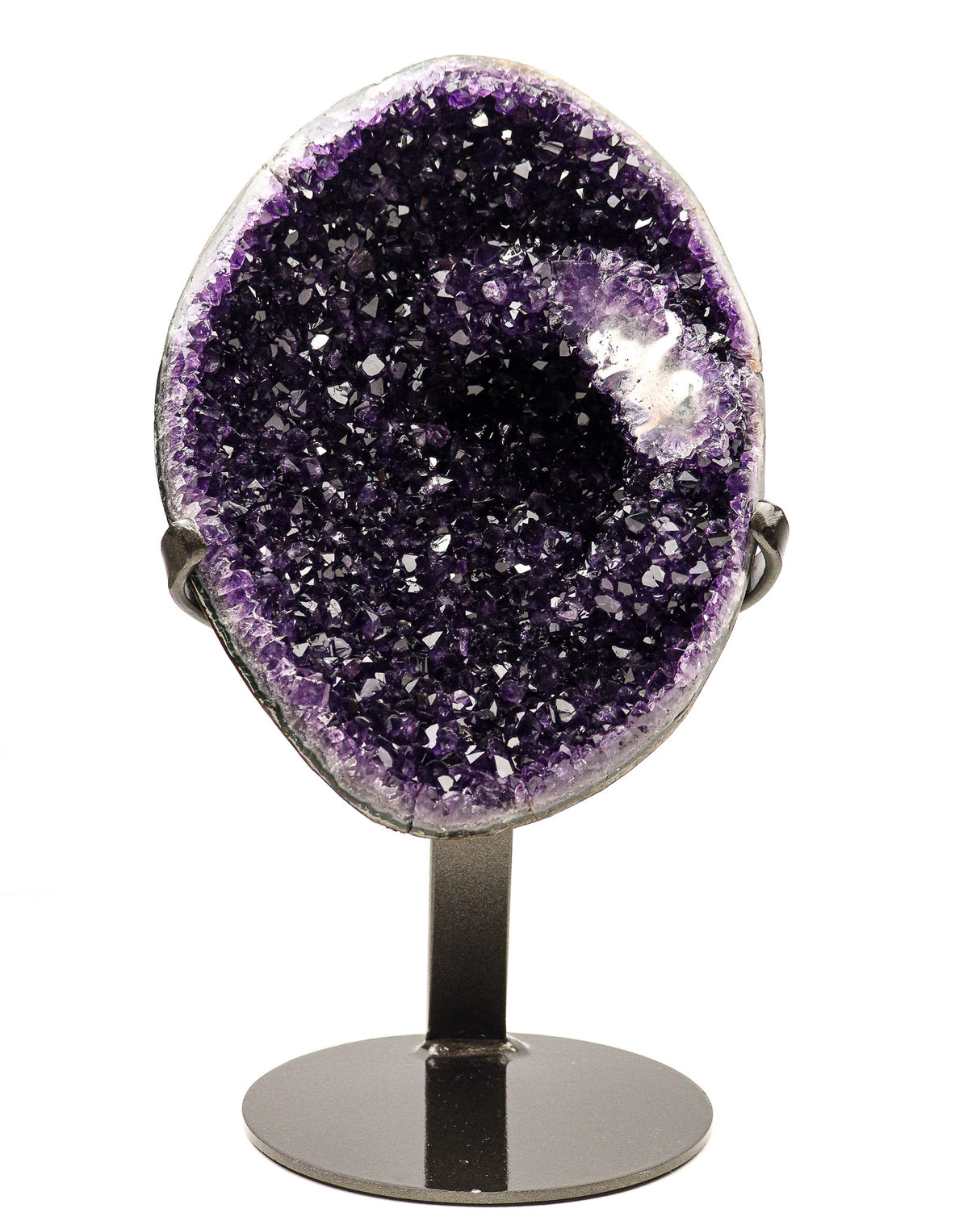Uruguayan Amethyst Druzy on Stand | 3.1kg | Deep Protection & Ancient Wisdom